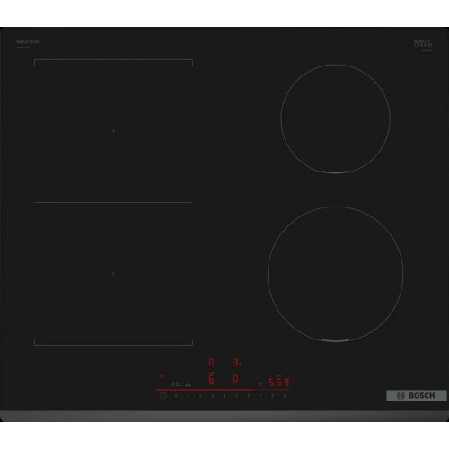 Bosch Serie 6 Płyta indukcyjna 60 cm montaż nablatowy, płyta bez listew PVS631HB1E Bosch Serie 6 Płyta indukcyjna 60 cm montaż nablatowy, płyta bez listew PVS631HB1E