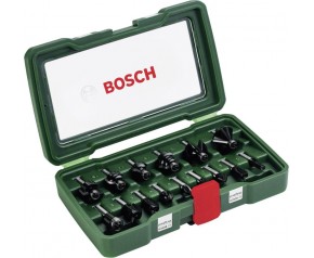 BOSCH 15-częściowy zestaw frezów HM (chwyt 8 mm) 2607019469