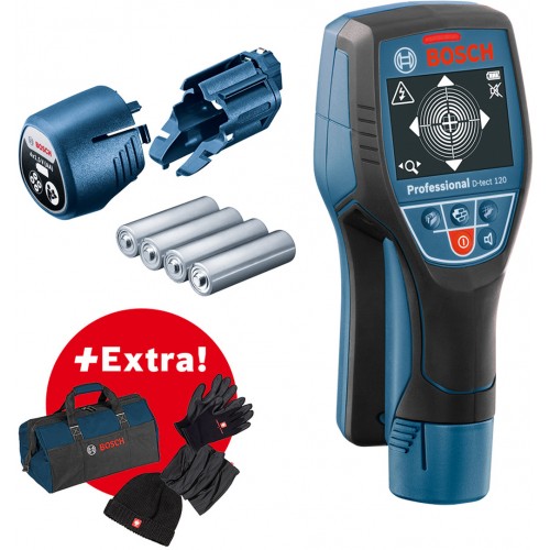 BOSCH Detektor D-tect 120 + zestaw zimowy + torba narzędziowa 06159940M4 BOSCH Detektor D-tect 120 + zestaw zimowy + torba narzędziowa 06159940M4