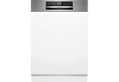 Bosch Serie 6 Zmywarka do zabudowy z panelem 60 cm Stal szczotkowana SMI6ECS10E