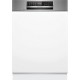 Bosch Serie 6 Zmywarka do zabudowy z panelem 60 cm Stal szczotkowana SMI6ECS10E