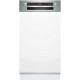 Bosch Serie 2 Zmywarka do zabudowy z panelem 45 cm Stal szczotkowana SPI2HKS42E