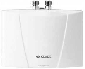 CLAGE M 4 Mały podgrzewacz przepływowy pod umywalkę, 4,4 kW/230V 1500-17004
