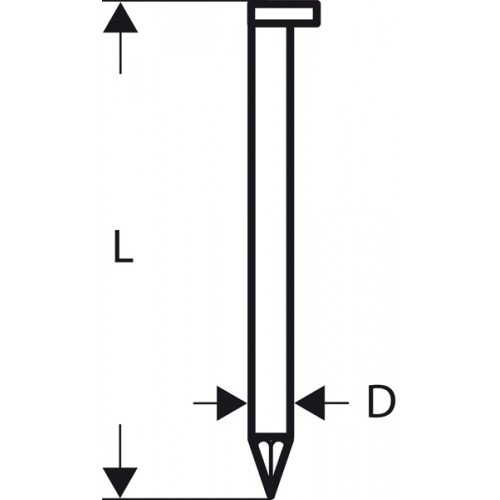 BOSCH Gwóźdź łączony papierem, łeb D, SN34DK 65 2608200001