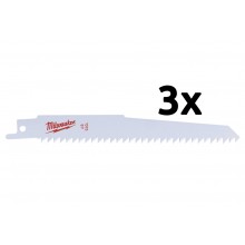 Milwaukee Sawzall Brzeszczot (150mm/3szt) 48001075