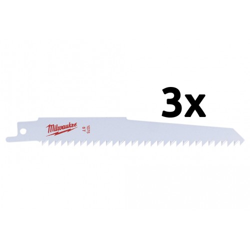Milwaukee Sawzall Brzeszczot (150mm/3szt) 48001075
