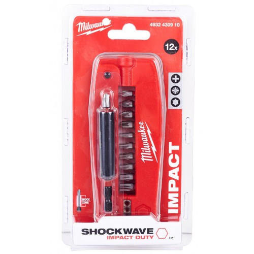 Milwaukee Shockwave Impact duty estaw bitów 12 Szt 4932430910