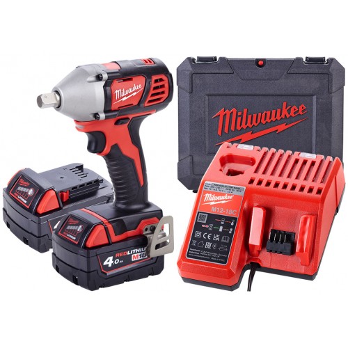 Milwaukee M18 BIW12-402C Klucz udarowy 2x4.0 Ah, Wakizka 4933443607