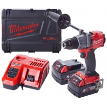 Milwaukee M18 ONEPD2-502X Wiertarko-wkrętarka udarowa 2x5.0 Ah, HD Walizka 4933464527