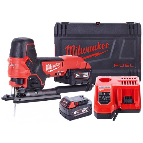 Milwaukee M18 FBJS-502X Wyrzynarka akumulatorowa 2x5.0 Ah, HD Walizka 4933464800