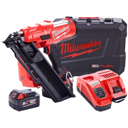 Milwaukee M18 FFN-502C Gwoździarka akumulatorowa 2x5.0 Ah, Walizka 4933471404