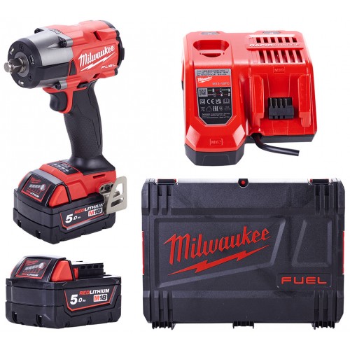 Milwaukee M18 FMTIW2F12-502X Klucz udarowy (18V/2x5,0Ah) HD Walizka 4933478450