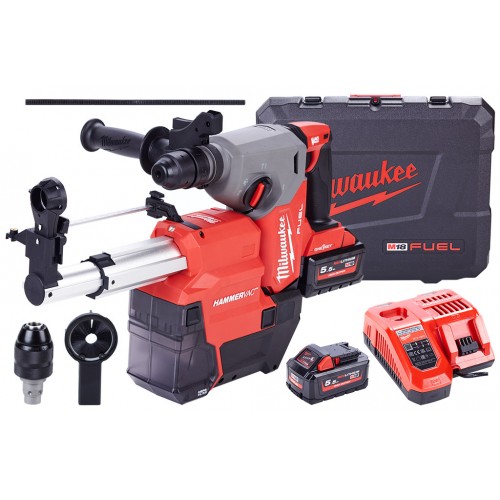 Milwaukee M18 ONEFHXDEL-552C Młot SDS-Plus 2x5.5 Ah, Walizka 4933478506