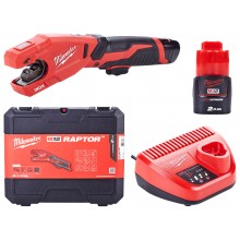 Milwaukee M12 PCSS-202C Obcinak do rur (12V/2x2,0Ah) Walizka 4933479242