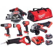 Milwaukee M18 FPP6L2-502B Zestaw narzędzi akumulatorowych 4933479423