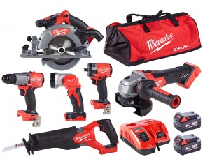 Milwaukee M18 FPP6L2-502B Zestaw narzędzi akumulatorowych 4933479423