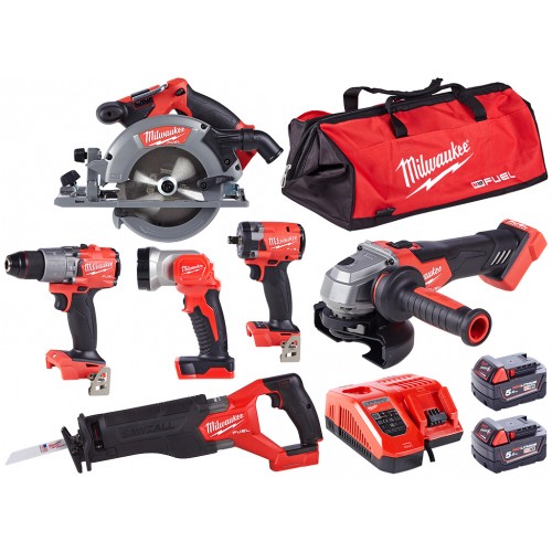 Milwaukee M18 FPP6L2-502B Zestaw narzędzi akumulatorowych 4933479423