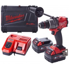 Milwaukee M18 FPD3-502X Wiertarko-wkrętarka udarowa (18V/2x5,0Ah) HD Walizaka 4933479860