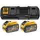 DeWALT DCB132X2 Zestaw XR FlexVolt Ładowarka DCB132 + 54V 2x9,0Ah