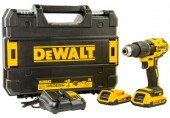 DeWALT DCD778D2T Akumulatorowa wiertarko-wkrętarka udarowa (65Nm/18V/2x2,0Ah) Tstak