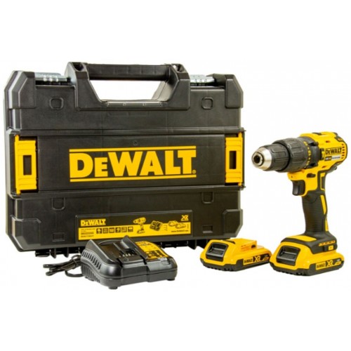 DeWALT DCD778D2T Akumulatorowa wiertarko-wkrętarka udarowa (65Nm/18V/2x2,0Ah) Tstak