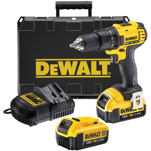 DeWALT akumulatorowa wiertarko-wkrętarka 18V XR Li-Ion 2x4,0Ah DCD780M2