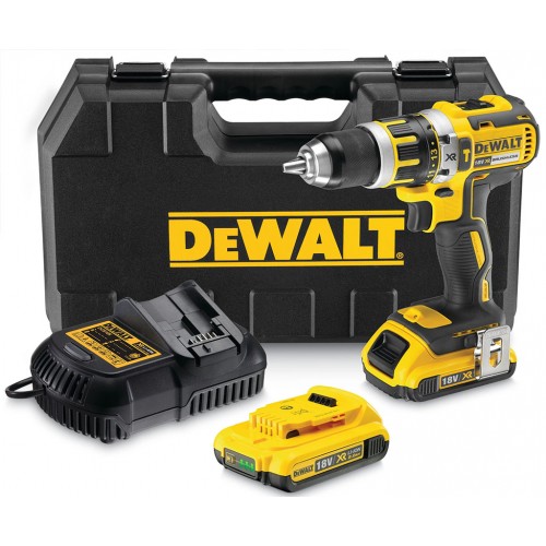 DeWALT DCD795D2 Akumulatorowa wiertarko-wkrętarka z udarem (60Nm/18V/2x2,0 Ah) Tstak