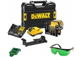 DeWALT DCE0822D1G Laser krzyżowy,wiązka zielona XR (10,8V/1x2,0Ah) Walizka Tstak
