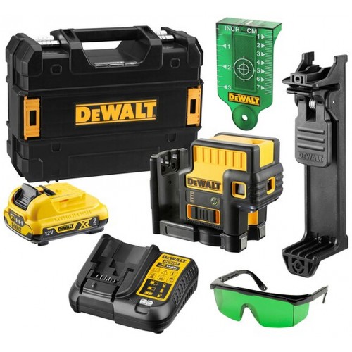 DeWALT Dce085D1G-Qw Laser 5-Punktowy - Zielony. Aku 10.8V 2Ah