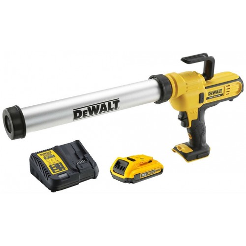 DeWALT DCE580D1 Pistolet akumulat. do silikonu 600ml 18V, XR Li-Ion 1x aku 2,0 Ah