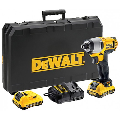 DeWALT DCF815D2 Zakrętarka udarowa 1/4" (107Nm/10,8V/2x2Ah) walizka