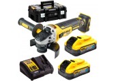 DeWALT DCG405H2T Szlifierka (125mm/18V/2x5,0Ah PowerStack) walizka Tstak