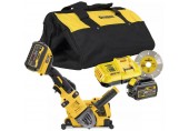 DeWALT DCG4610T2 szlifierka do betonu 125mm FLEXVOLT 54V (2x6,0Ah/18V)