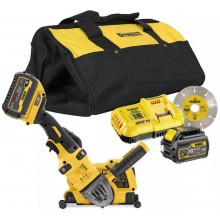 DeWALT DCG4610T2 szlifierka do betonu 125mm FLEXVOLT 54V (2x6,0Ah/18V)