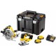 DeWALT DCK2012P2T zestaw Combo (DCS570+DCS334+18V+2x5,0Ah) Tstak