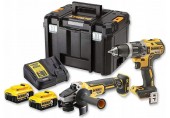 DeWALT DCK2020P2T Zestaw narzędzi Wkrętarka DCD791 Szlifierka DCG405 (2x5,0Ah/18V)