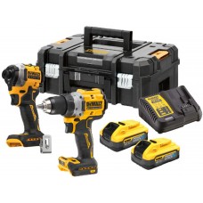 DeWALT DCK2051H2T Zestaw Combo (DCD800+DCF850+18V/2x5,0Ah PowerStack) Tstak