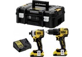 DeWALT DCK2062D2T akumulatorowy zestaw Combo DCD709 + DCF809 18V, Li-Ion 2x2,0Ah