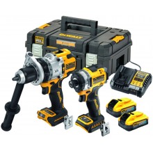 DeWALT DCK2200H2T Combo (DCD1007 + DCF860 + 18V/2x5,0Ah PowerStack) Tstak
