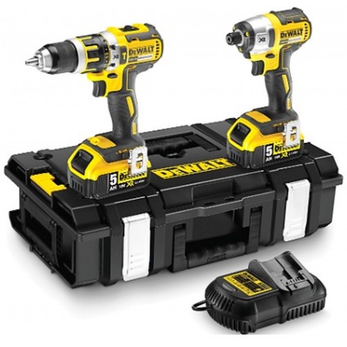 DeWALT Wiertarko-wkrętarka udarowa 18V 5.0Ah + zakrętarka udarowa 18V 5,0Ah DCK250P2