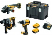 DeWALT DCK355P2T Combo Zestaw (DCD800+DCG405+DCH172)+(18V/2x5,0Ah)Tstak