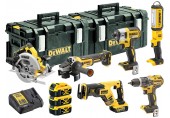 DeWALT DCK623P3 Kombo zestaw 18V(DCG405,DCS367,DCS570,DCF887,DCD796,DCL050,2 xDS300,DCB115