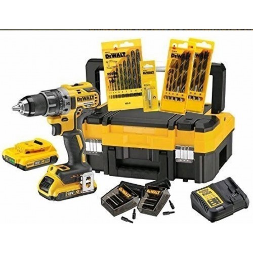 DeWALT DCK791D2T Wiertarko-wkrętarka akumulatorowa z akcesoriami 18V 2x2,0Ah 2000 obr/min