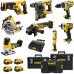 DeWALT DCK820P4 kombo zestaw narzędzi AKU 18 V 7 rodzajów narzędzi, 4x akumulator