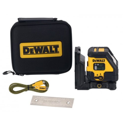 DeWALT DCLE14201GB Laser krzyżowy z wiązką zieloną z kablem USB-C (Li-lon) DeWALT DCLE14201GB Laser krzyżowy z wiązką zieloną z kablem USB-C (Li-lon)