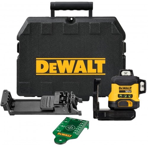 DeWALT DCLE34031N Aku. Laser zielony 3x 360 XR (18V/bez aku) Walizka