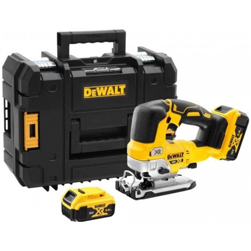 DeWALT DCS334P2 Wyrzynarka akumulatorowa XR (18V/2x5,0Ah) Tstak