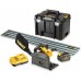 DeWALT DCS520T2R Aku Zagłębiarka 165mm, FlexVolt 54V 2x6,0 Ah + szyna 1,5 m