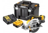 DeWALT DCS565P2 Aku pilarka tarczowa 165mm XR (18V/2x5,0 Ah) Tstak