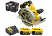DeWALT DCS570P2 Aku pilarka tarczowa XR (18V/2x5,0Ah/184mm) Tstak